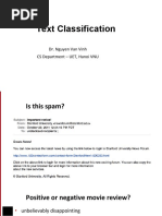 Text Classification: Dr. Nguyen Van Vinh CS Department - UET, Hanoi VNU