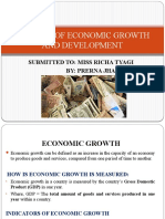 Cocept of Economic Growth and Development