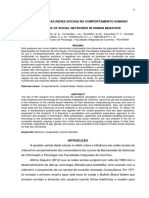 Influência Das Redes Sociais No Comportamento Humano Influence of Social Networks in Human Behavior