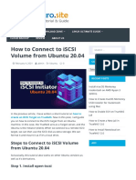 How To Connect To iSCSI Volume From Ubuntu 20.04 - Manjaro Dot Site