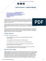 Chapter 6 - Investment Decisions - Capital Budgeting