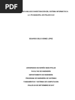 Proyecto de Análisis e Investigación Del Sistema Informativo A La Ips Municipal de Ipiales E.S.E