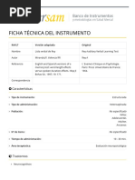 Ravlt - Ficha Técnica Del Instrumento