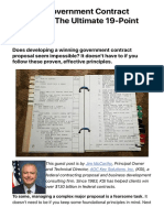 Winning Government Contract Proposals: The Ultimate 19-Point Checklist