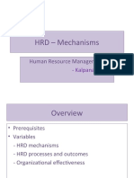 HRD - Mechanisms: Human Resource Management