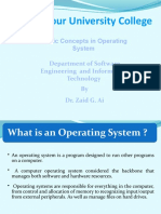 Presentation of Operating System