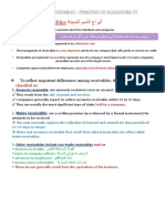 CH.8 Notes - Accounting For Receivables