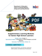 Supplementary Learning Modules For Senior High School Learners