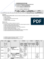 PLANO ANALÍTICO DA CADEIRA DE DESENHO CONSTRUÇÃO CIVIL I, 3o Ano, 2021 - Ed. Visual