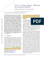 Quantum Algorithms For Solving Ordinary Differential Equations Via Classical Integration Methods