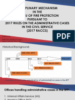 Disciplinary Mechanism in The BFP