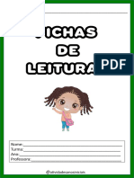 Ficha de Leitura Coloridas - Frases