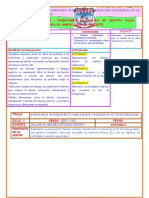 Sesion de Aprendizaje Matematica Actividad 3