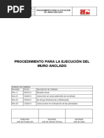 06-CA-CP-PC-02 - Procedimiento para La Ejecución de Muro Anclado REV03