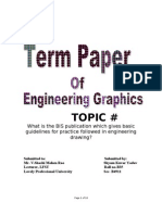 What Is The BIS Publication Which Gives Basic Guidelines For Practice Followed in Engineering Drawing?