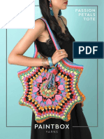 Passionate Petal Tote in Paintbox Yarns NDownloadable PDF 2 PDF