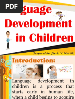 Children Language Development