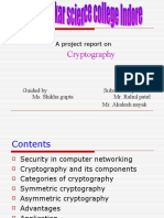 Cryptography: A Project Report On