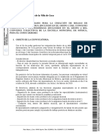 Convocatoria y Bases Director y Profesores Escuela Música Curso 2020-2021