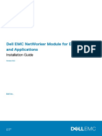 Dell Emc Networker Module For Databases and Applications: Installation Guide