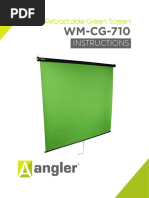 Angler Chroma Green Retractable Background (6.9 X 9.9')