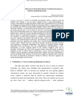 23 - A Didática Das Ciências e Seus Processos Cognitivos para o Ensino-Aprendizagem.