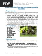 Parques, Santuarios y Reservas Nacionales - Ecosistemas (Ficha 3)