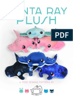 Manta Ray Plush Sewing Pattern