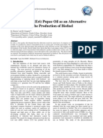 Attacus Ricinii (Eri) Pupae Oil As An Alternative Feedstock For The Production of Biofuel