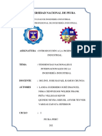 Tendencias Nacionales e Internacionales de La Ingeniería Industrial