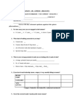 Market Survey On Cement Industry (Final)