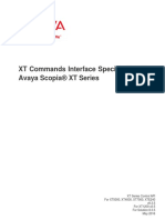 XT Commands Interface Specification For Avaya Scopia XT Series