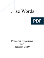 Wise Words Proverbs Devotions 1