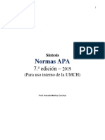 Síntesis de Manual 7ma. Edición NORMAS APA