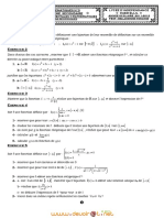 Exercice 1: Serie de Mathematiques N°3 Classe:Quatrieme Secondaire Lycee D'Independance