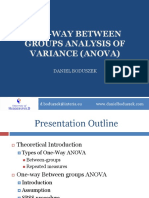 One-Way Between Groups Analysis of Variance (Anova) : Daniel Boduszek