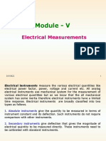 Module - V: Electrical Measurements