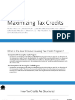 Maximizing Tax Credits Presentation - January 19, 2022