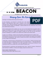 The Beacon: Message From The Principal