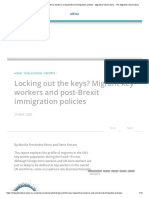 04.locking Out The Keys - Migrant Key Workers and Post-Brexit Immigration Policies - The Migration Observatory