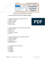 Tema 2 - Raz. Verbal - Relaciones Semanticas - Ejercicios