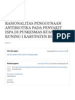 Rasionalitas Penggunaan Antibiotika Pada Penyakit Ispa Di Puskesmas Kuamang Kuning I Kabupaten Bungo