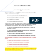 2011 Taxation Law BAR Examination (MCQ)