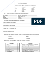 Ficha de Trabalho Arcaísmos e Neologismos