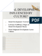 CUNANAN, TERESA - Is Moral Development Influenced by Culture - Written Report