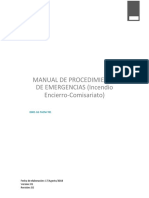 MANUAL DE PROCEDIMIENTO DE EMERGENCIAS (Incendio Encierro-Comisariato