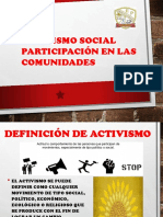 TEMA 13 Activismo Social y Participacion en Comunidades