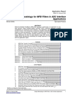 Design Methodology For MFB Filters in ADC Interface Applications