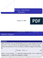 MT 1112: Calculus: Integrals