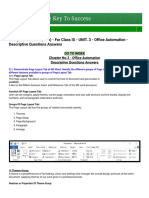 Class 9 Chapter 3 Office Automation Question Answers